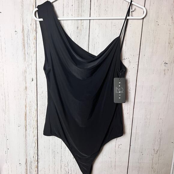 Saints 21 Women's One Strap Black Body Suit Sz XL - Picture 11 of 12